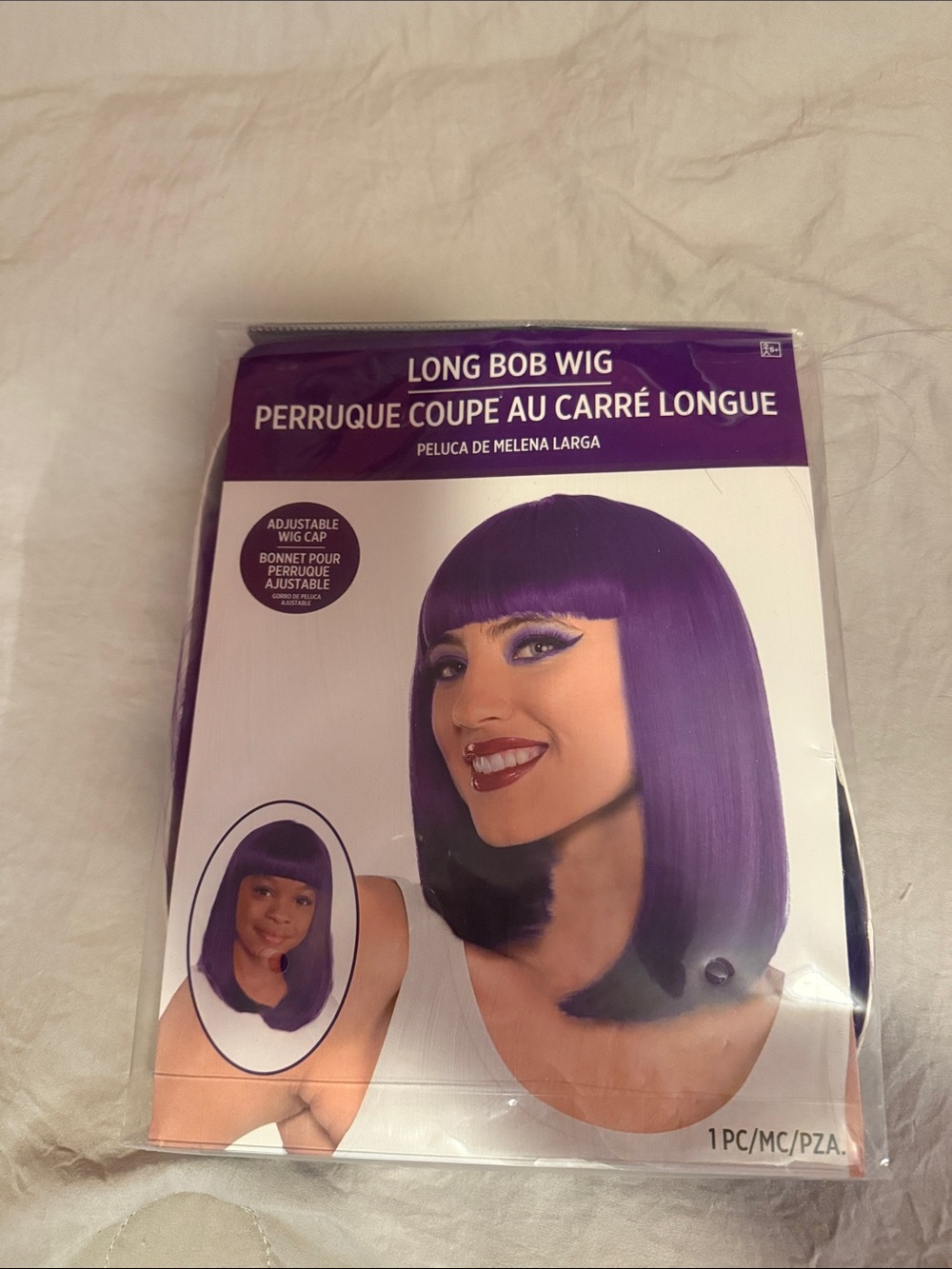 Long Bob Wig - Vibrant Purple Long Bob Wig